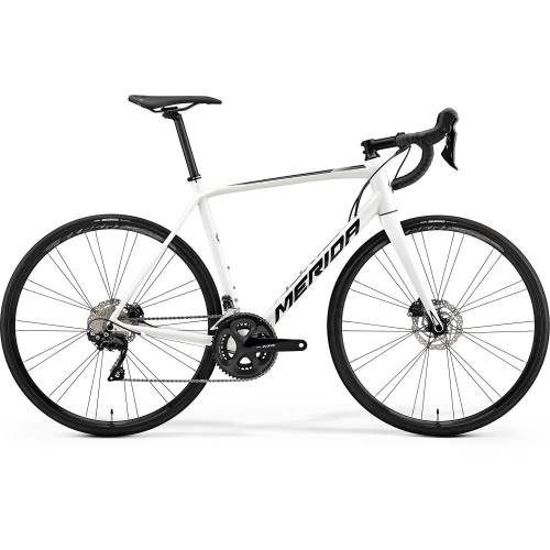 Bicicleta de sosea pentru barbati merida scultura disc 400 alb(negru) 2019