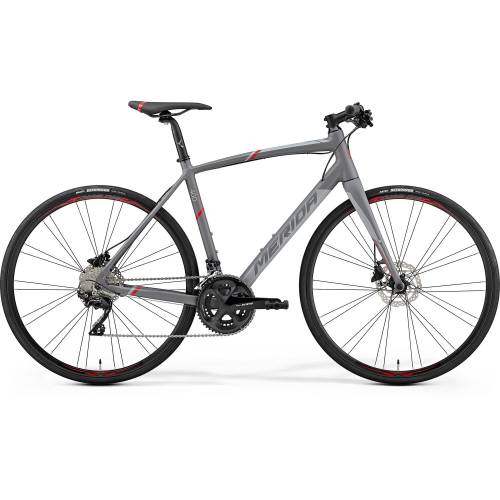 Bicicleta de sosea pentru barbati merida speeder 400 gri mat(rosu) 2019
