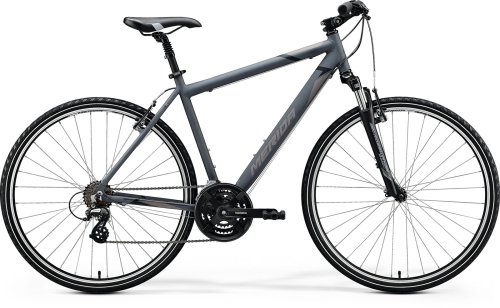 Bicicleta de trekking/oras barbati merida crossway 10-v gri/negru 2020