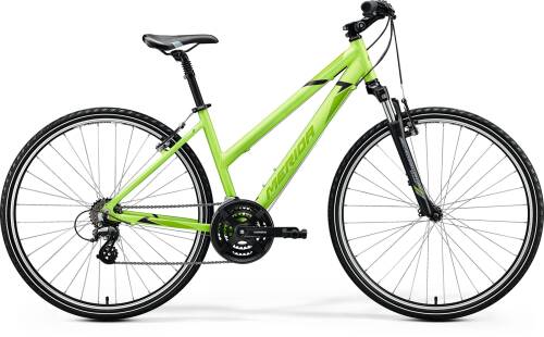 Bicicleta de trekking/oras femei merida crossway 10-v verde/negru 2020