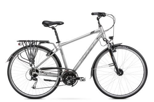 Bicicleta de trekking/oras pentru barbati romet wagant 5 argintiu/grafit 2022