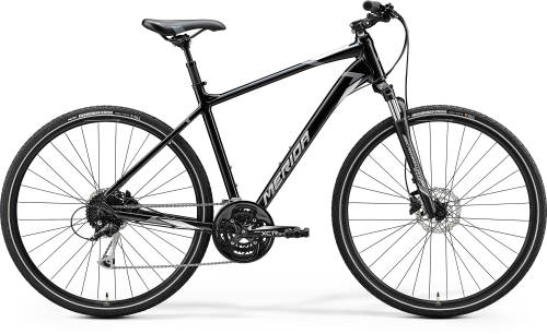 Bicicleta de trekking pentru barbati merida crossway 100 negru metal (gri) 2020