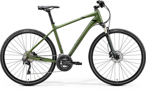 Bicicleta de trekking pentru barbati merida crossway xt-edition mat verde inchis (negru) 2020