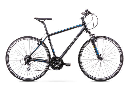 Bicicleta de trekking pentru barbati romet orkan 2 m negru/albastru 2019