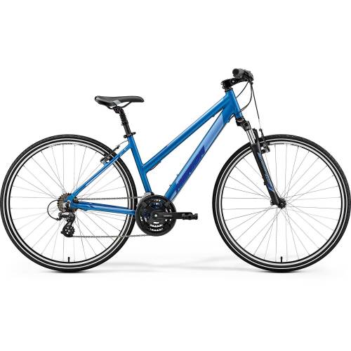 Bicicleta de trekking pentru femei merida crossway 10-v dama albastru(argintiu/albastru inchis) 2019