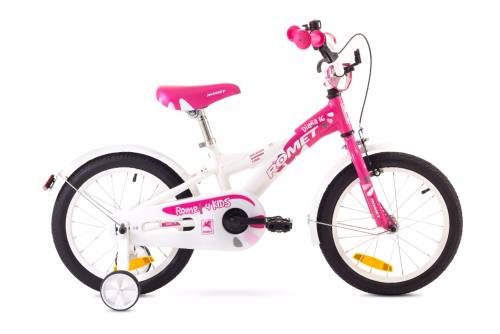 Bicicleta pentru copii romet diana k 16 alb-roz 2018