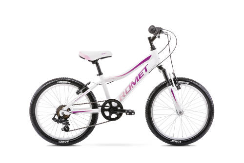 Bicicleta pentru copii romet jolene 20 kid 2 alb/roz 2020