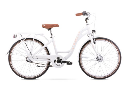 Bicicleta pentru copii romet panda 2 alb/roz 2022