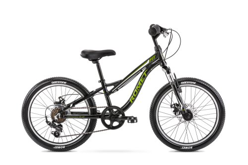 Bicicleta pentru copii romet rambler fit 20 negru/verde 2022