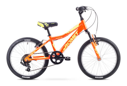 Bicicleta pentru copii romet rambler kid 20 portocaliu/galben 2018