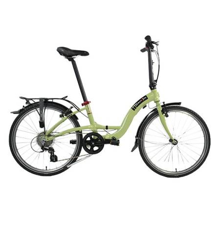 Bicicleta pliabila dahon briza d8 verde pal