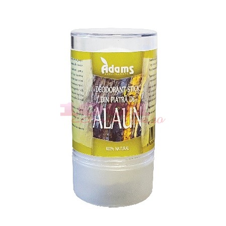 Adams deodorant stick natural din piatra de alaun