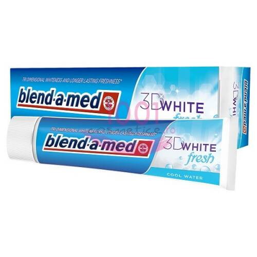 Blend-a-med Blend a med 3d white fresh cool water pasta de dinti