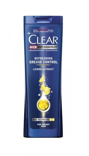 Clear men refreshing grease control sampon antimatreata with lemon extract (optiuni de comanda: 250ml)