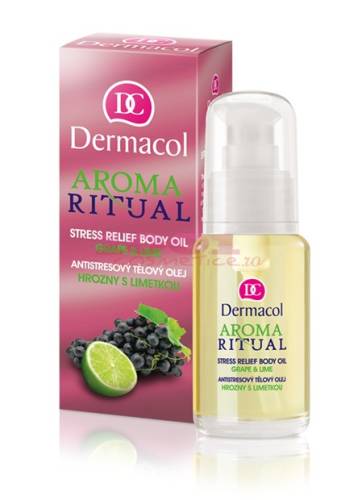 Dermacol aroma ritual stress relief body oil ulei de corp cu graphe   lime