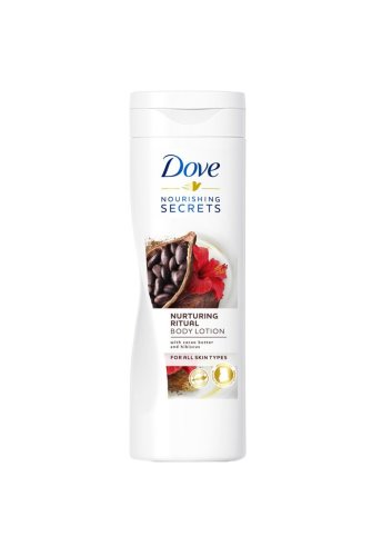 Dove nourishing secrets cu unt de cacao si hibiscus body lotion (optiuni de comanda: 400ml)