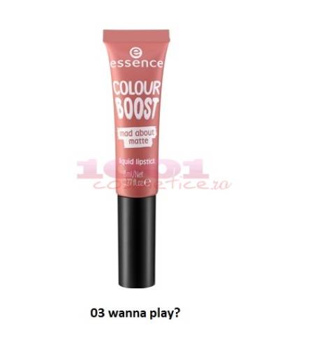 Essence colour boost mad about matt liquid lipstick ruj lichid mat 03 wanna play