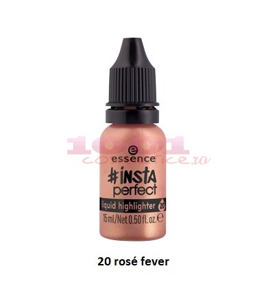Essence insta perfect liquid highlighter iluminator lichid rose fever 20