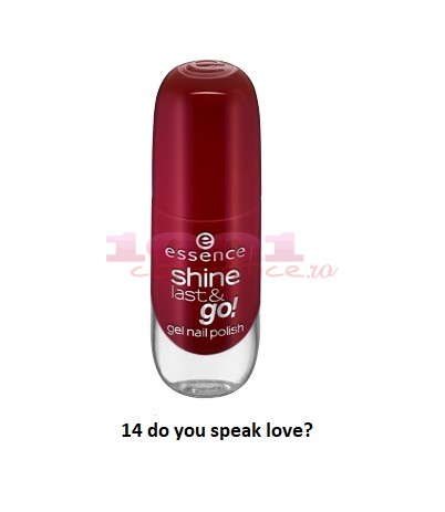 Essence shine last go gel nail polish lac de unghii do you speak love 14