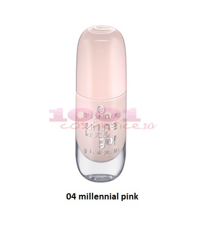 Essence shine last go gel nail polish lac de unghii millennial pink 04