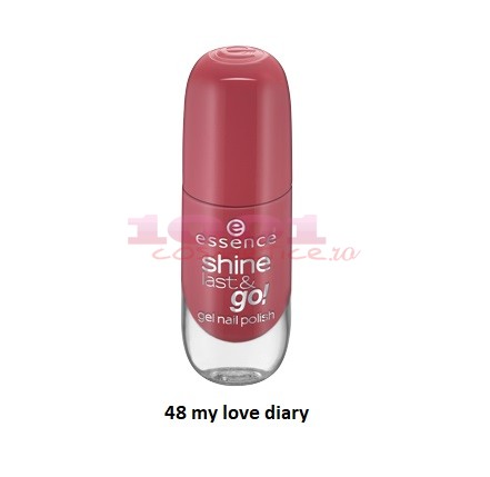 Essence shine last go gel nail polish lac de unghii my love diary 48
