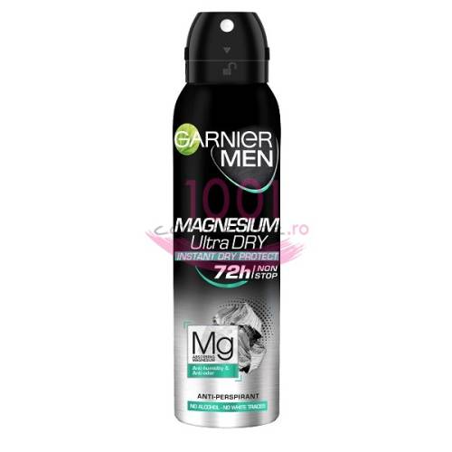 Garnier men magnesium ultra dry 72h anti-perspirant deo spray