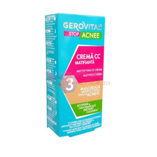 Gerovital stop acnee cc crema matifianta