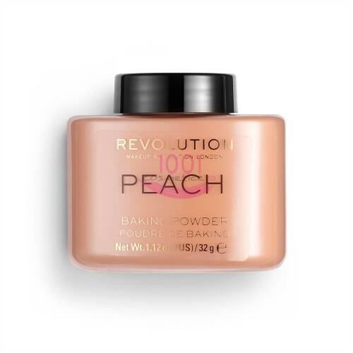 Makeup revolution loose baking powder pudra pulbere fixatoare peach