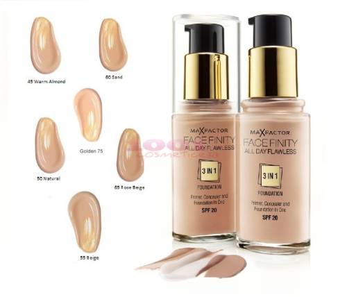 Max factor facefinity all day flawless 3 in 1 fond de ten