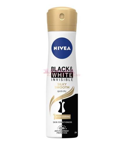 Nivea black   white invisible silky smooth anti-perspirant deodorant spray femei