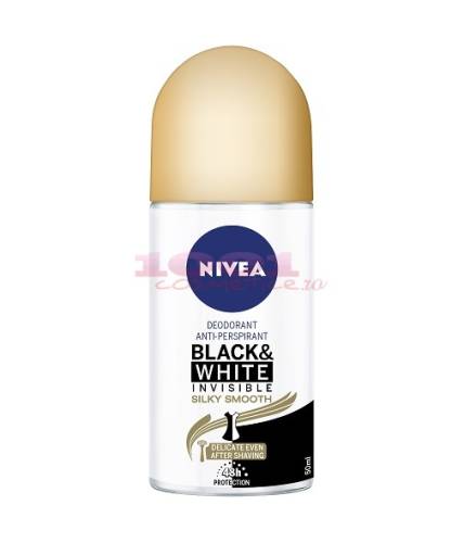 Nivea black   white invisible silky smooth roll on femei