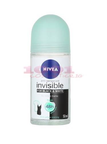 Nivea invisible for black   white fresh 48h antiperspirant women roll on