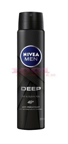 Nivea men deep anti-bacterial   black carbon 48h anti-perspirant deospray