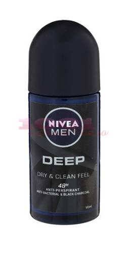 Nivea men deep anti-bacterial   black carbon 48h anti-perspirant roll on