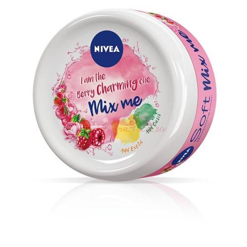 Nivea soft mix me i am the berry charming one crema maini - fata - corp