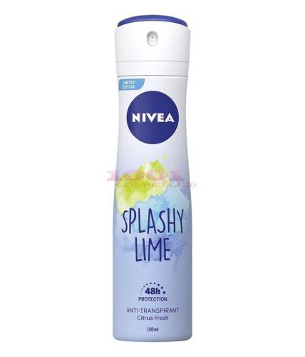 Nivea splashy lime anti-perspirant deodorant spray femei