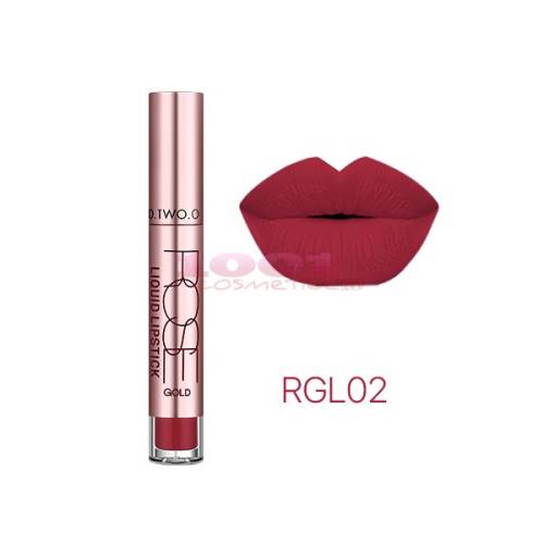 O.two.o rose goldsuper lasting matte liquid lipstick luciu de buze 02