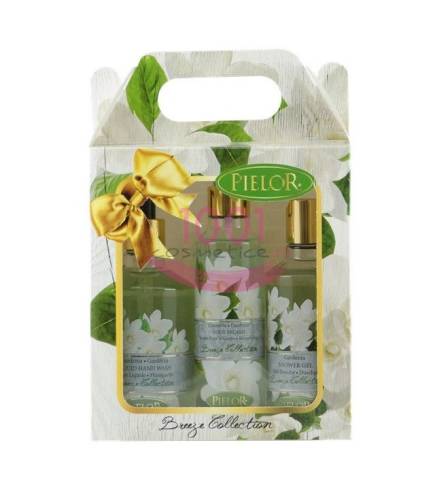 Pielor breeze collection gel de dus 250 ml + body spray 200 ml + sapun lichid 350 ml set gardenia