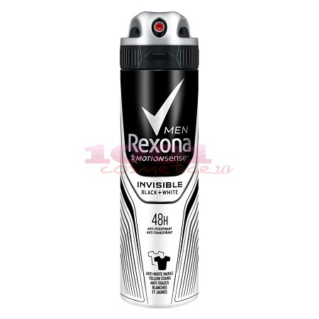 Rexona men motionsense invisible black+white antiperspirant deo spray