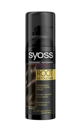Syoss root retoucher spray pentru vopsirea temporara a radacinilor parului culoarea negru