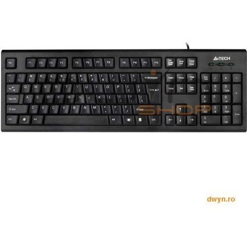 A4tech tastatura a4tech usb, comfort round (taste rotunjite), a-shape, black
