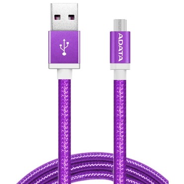 Adata adata cable usb type-a , charge and sync data on android, purple
