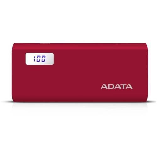 Adata adata p12500d power bank 12500mah, red