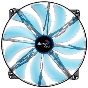 Aerocool aerocool silent master blue led ventilator 200x200x20mm