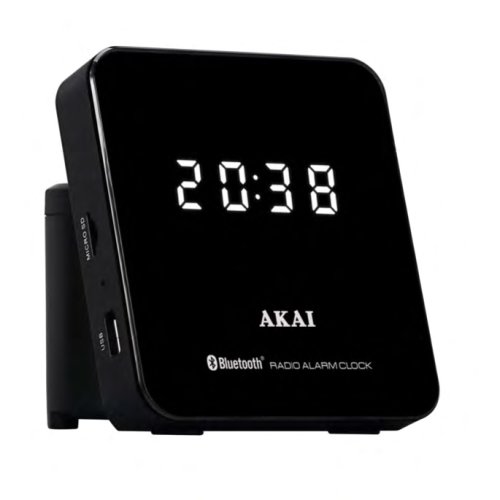 Akai radio cu ceas akai acrs-4000, bluetooth, negru