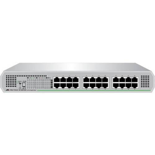 Allied telesis 24 port 10/100/1000tx unmanaged switch with internal power supply