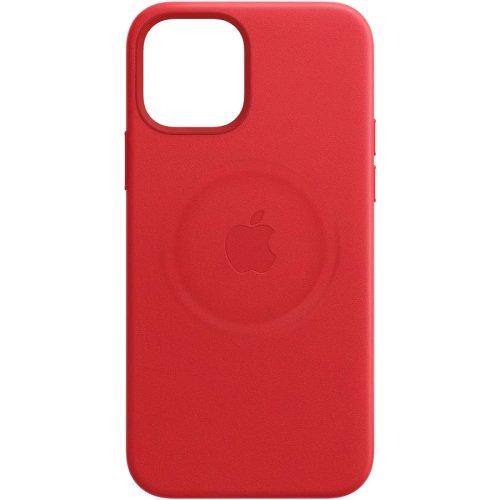 Apple husa de protectie apple leather case magsafe pentru iphone 12 mini, (product)red