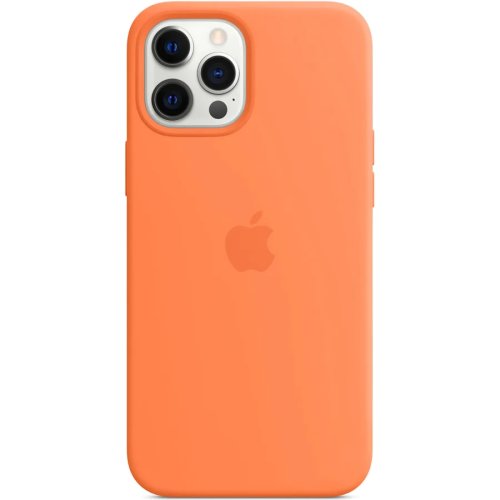 Apple husa de protectie apple silicone case magsafe pentru iphone 12 pro max, kumquat