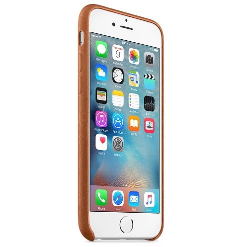 Apple skin piele apple iphone 6s plus maro saddle