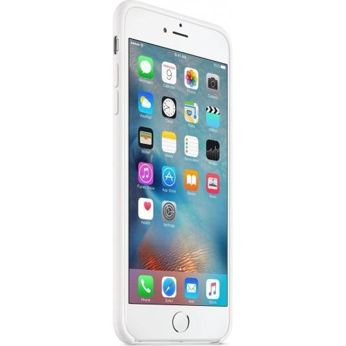 Apple skin silicon apple iphone 6s plus alb